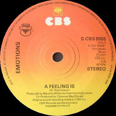 The Emotions : Best Of My Love (7", Single, Pap)