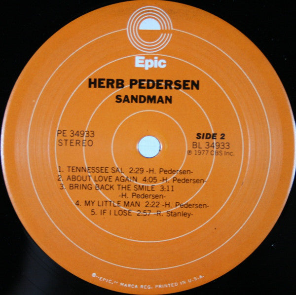 Herb Pedersen : Sandman (LP, Album)
