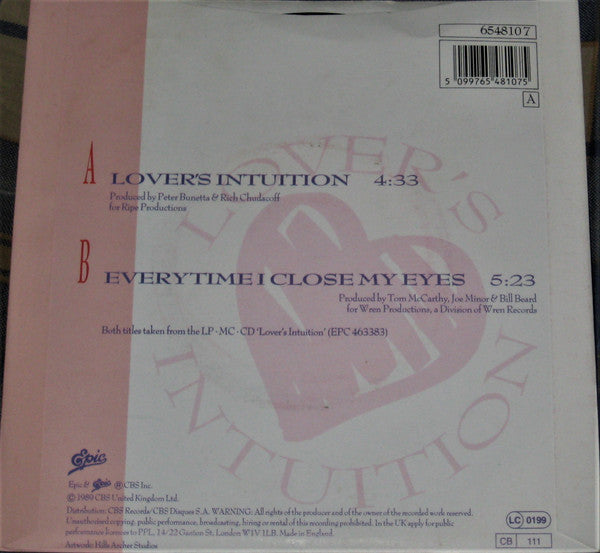 Amy Keys : Lover's Intuition (7", Single)