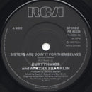 Eurythmics And Aretha Franklin : Sisters Are Doin' It For Themselves (7", Single, Blu)