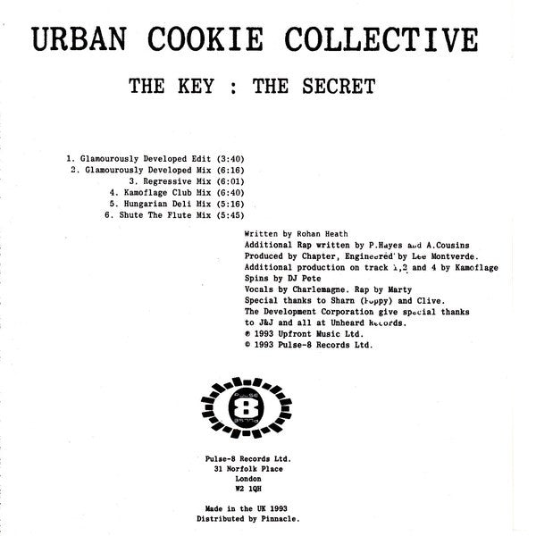 Urban Cookie Collective : The Key : The Secret (CD, Single)