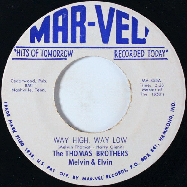 The Thomas Brothers : Way High, Way Low (7", RE)