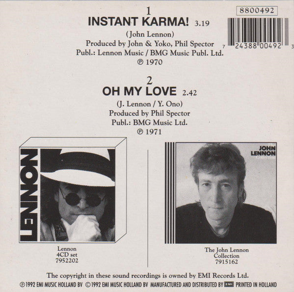 Lennon* : Instant Karma! (CD, Single)