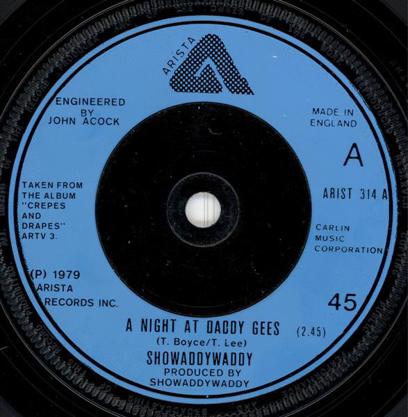 Showaddywaddy : A Night At Daddy Gees (7", Single)
