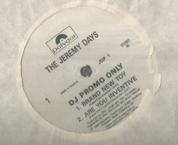 The Jeremy Days : Brand New Toy. E.P. (12", EP, Promo)