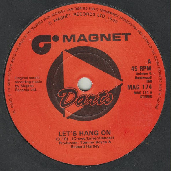 Darts : Let's Hang On (7", Single)