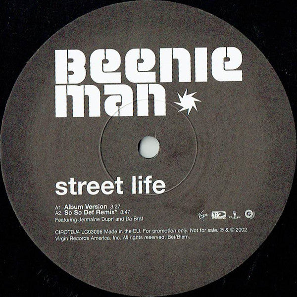 Beenie Man : Street Life (12", Promo)