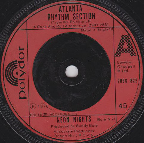 Atlanta Rhythm Section : Neon Nights (7", Single)