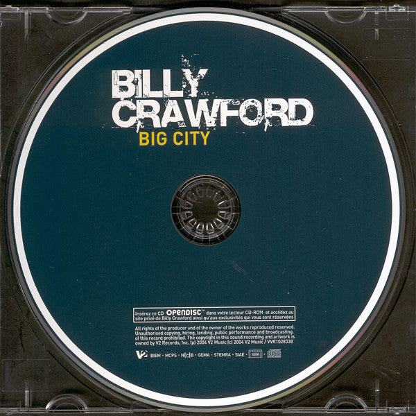 Billy Crawford : Big City (CD, Album, Enh)