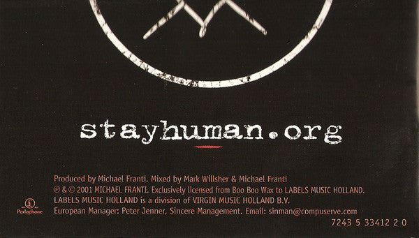 Michael Franti And Spearhead : Stay Human (CD, Album)