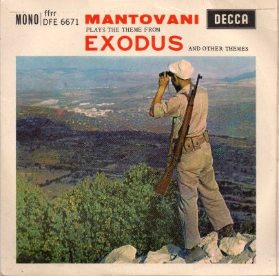 Mantovani : Plays The Theme From Exodus And Other Themes (7", EP, Mono)