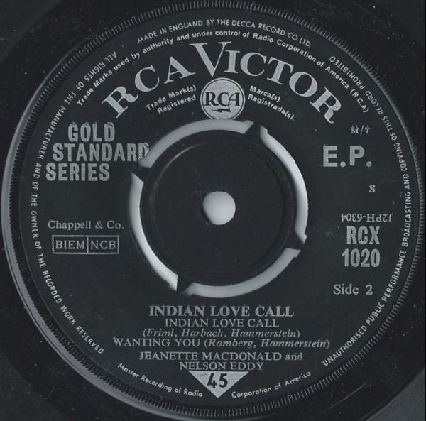 Jeanette MacDonald, Nelson Eddy : Indian Love Call (7", EP)