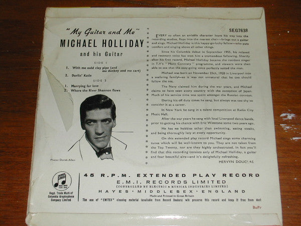 Michael Holliday : My Guitar And Me (7", EP, RP)