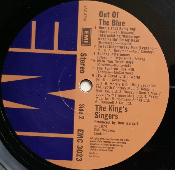 The King's Singers : Out Of The Blue (LP, Album)