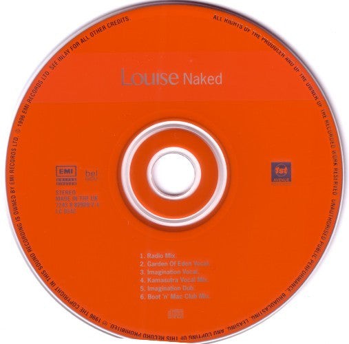 Louise : Naked (The Mixes) (CD, Single, CD1)