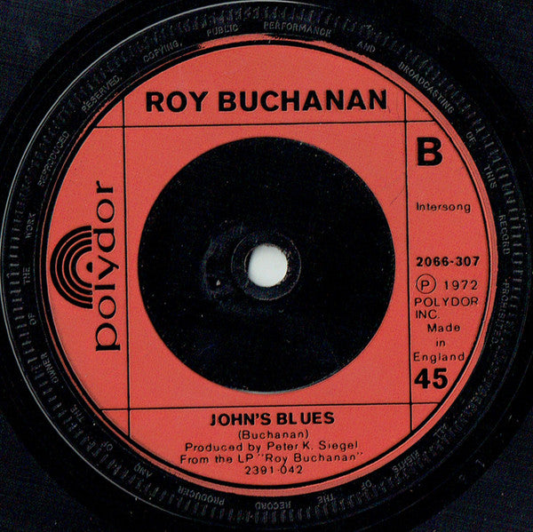Roy Buchanan : Sweet Dreams (7", Red)
