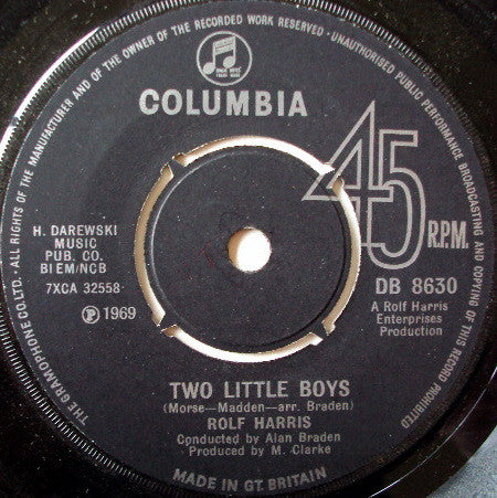 Rolf Harris : Two Little Boys (7", Single, Pus)