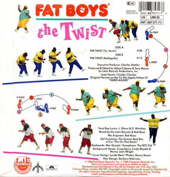 Fat Boys : The Twist (7", Single, Sil)
