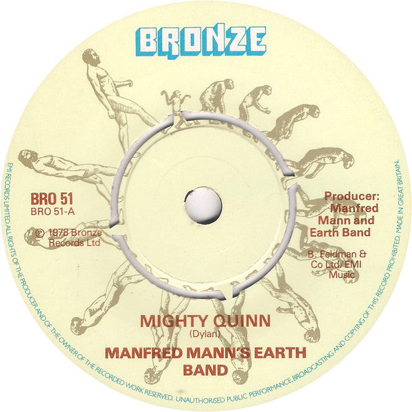 Manfred Mann's Earth Band : Mighty Quinn (7", Single)