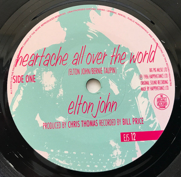 Elton John : Heartache All Over The World (2x7", Ltd, S/Edition)