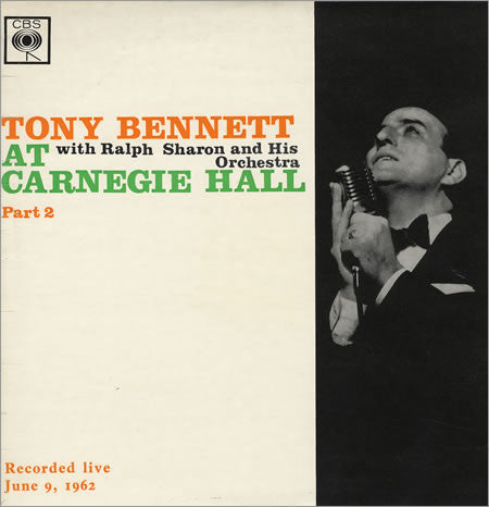 Tony Bennett With Ralph Sharon And His Orchestra : At Carnegie Hall Part 2 (LP, Mono)