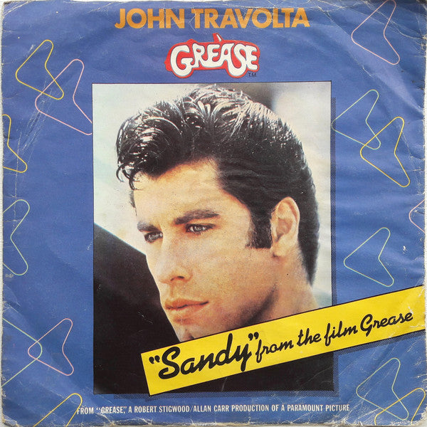 John Travolta : Sandy (7", Single, Gol)