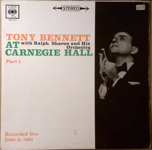 Tony Bennett : Tony Bennett At Carnegie Hall Part I (LP)