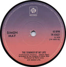 Simon May : The Summer Of My Life (7", Sol)