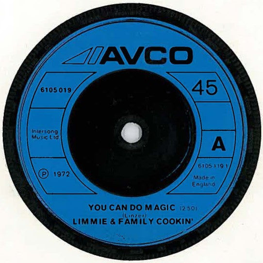 Limmie & Family Cookin' : You Can Do Magic (7", Single, Blu)