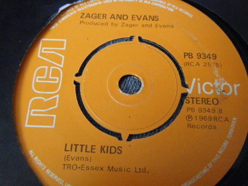 Zager & Evans : In The Year 2525 (Exordium And Terminus) / Little Kids (7", Single, RE)