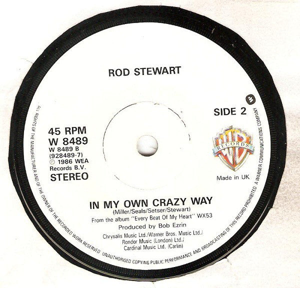 Rod Stewart : In My Life / In My Own Crazy Way (7", Single)