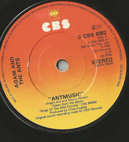 Adam And The Ants : Antmusic (7", Single, Pap)