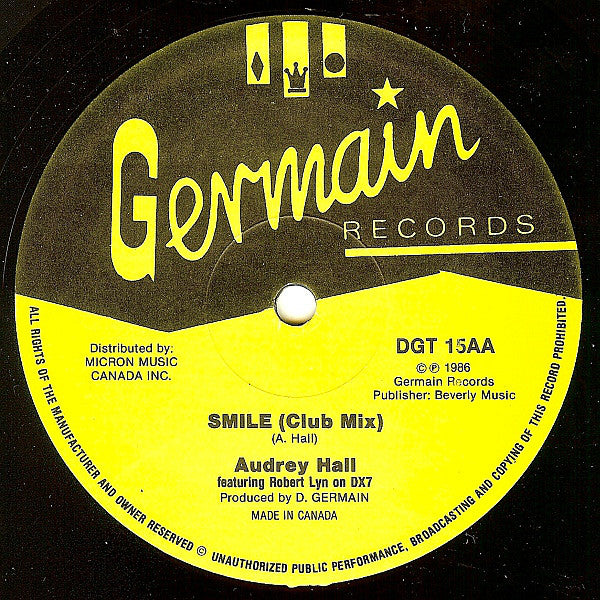 Audrey Hall : Smile (12")