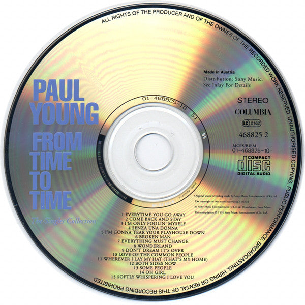 Paul Young : From Time To Time (The Singles Collection) (CD, Comp)