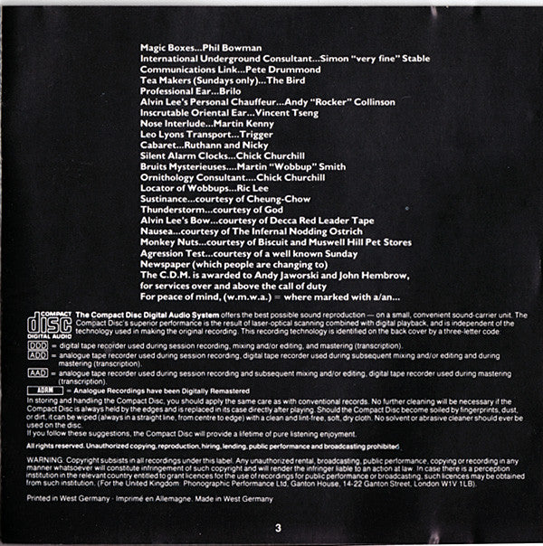 Ten Years After : Stonedhenge (CD, Album, RE)