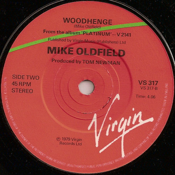 Mike Oldfield : Blue Peter (7", Single, 'Pi)