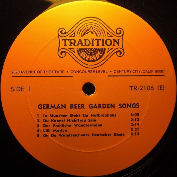 Munich Meistersingers : German Beer Garden Songs (LP)