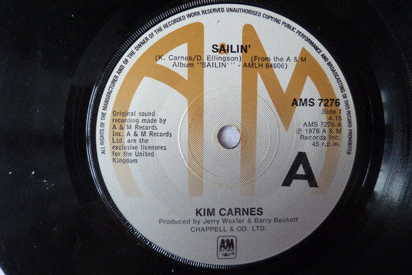 Kim Carnes : Sailin' (7")