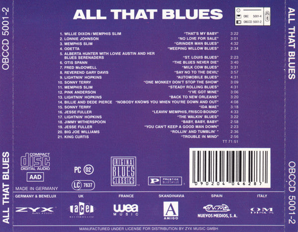 Various : All That Blues (CD, Comp)