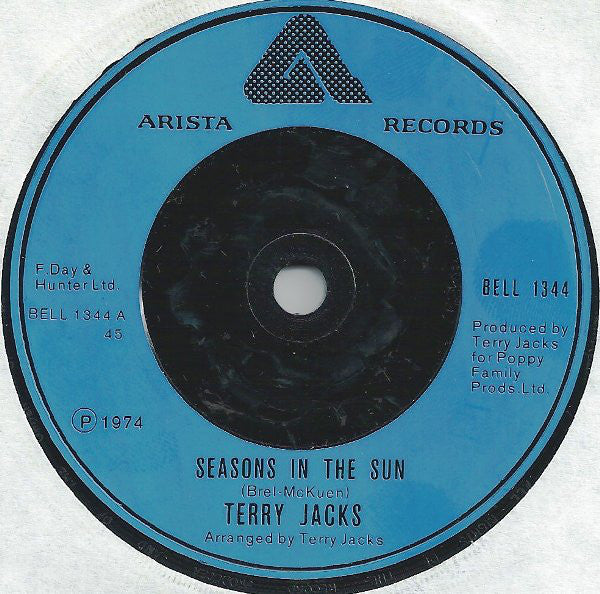 Terry Jacks : Seasons In The Sun (7", Single, RE)