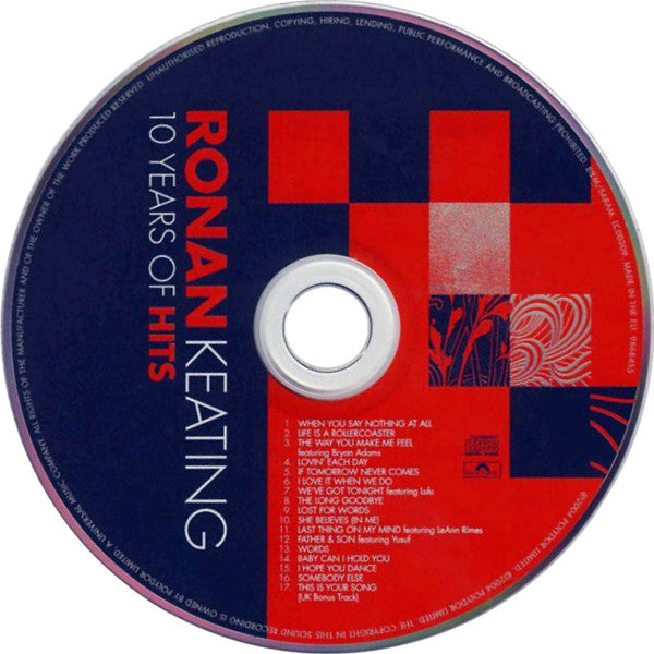 Ronan Keating : 10 Years Of Hits (CD, Comp, S/Edition)
