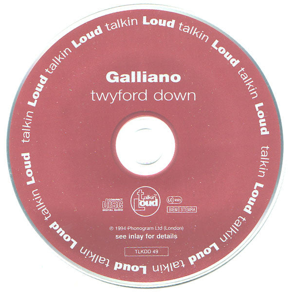 Galliano : Twyford Down (CD, Single, Ltd, Par)