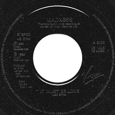 Madness : It Must Be Love (7", Single, Jukebox)