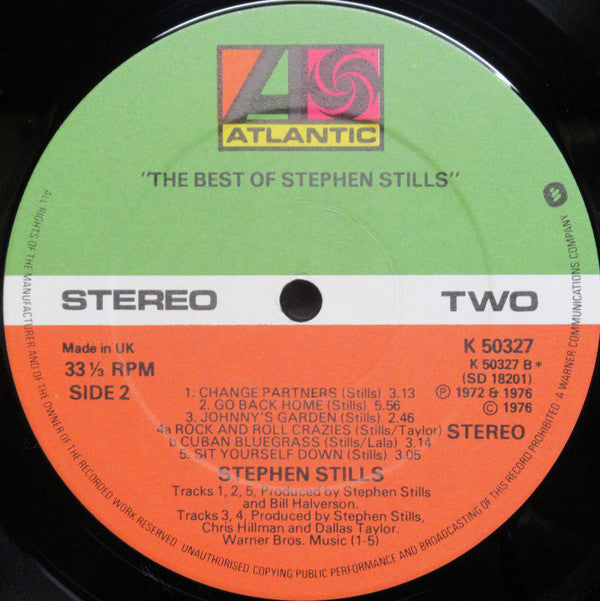 Stephen Stills : Still Stills: The Best Of Stephen Stills (LP, Comp)