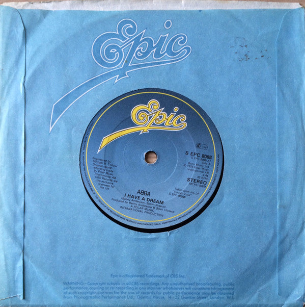 ABBA : I Have  A Dream (7", Single)