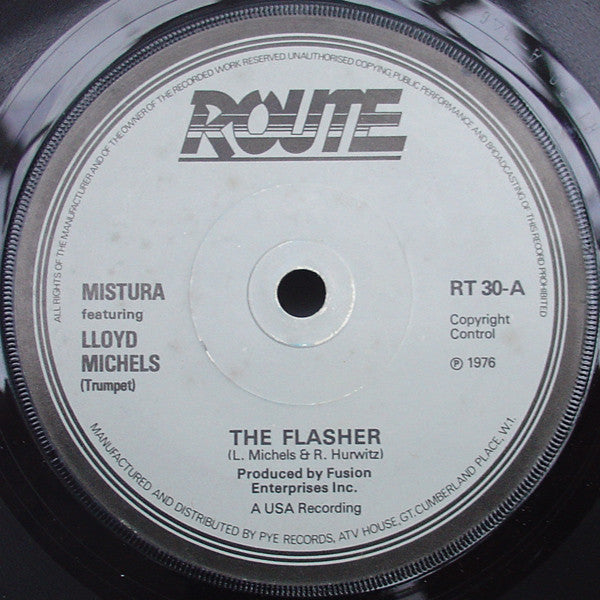 Mistura (2) Featuring Lloyd Michels : The Flasher (7", Sol)
