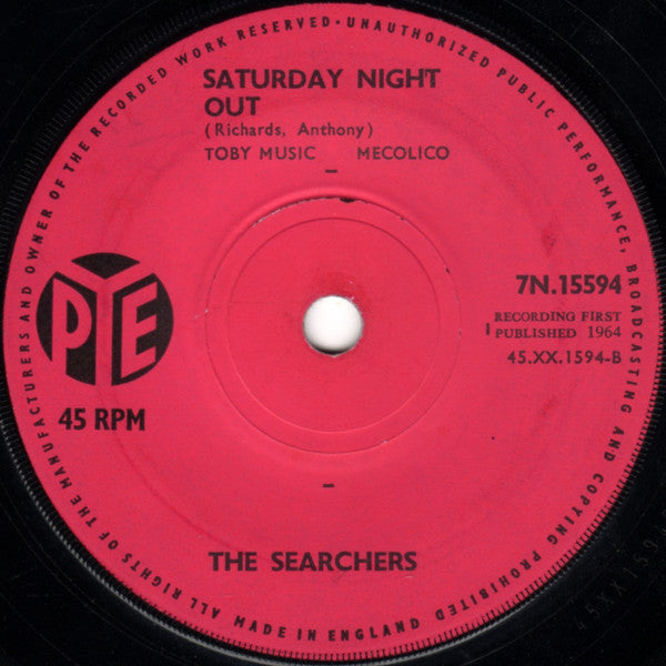 The Searchers : Needles And Pins (7", Single, Sol)