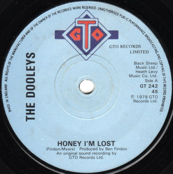 The Dooleys : Honey I'm Lost (7", Single)