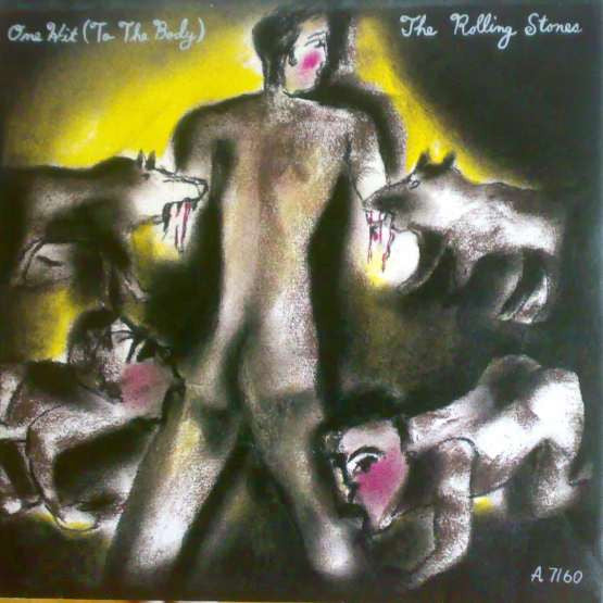The Rolling Stones : One Hit (To The Body) (7", Single)