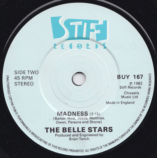 The Belle Stars : Sign Of The Times (7", Single)